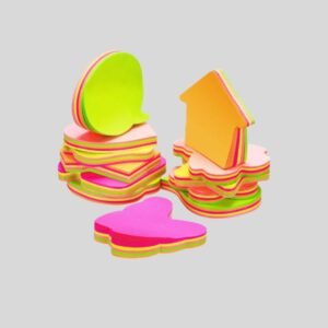 Self-Stick Notes, Bright Color Self-Adhesive Removable Shaped Sticky Note